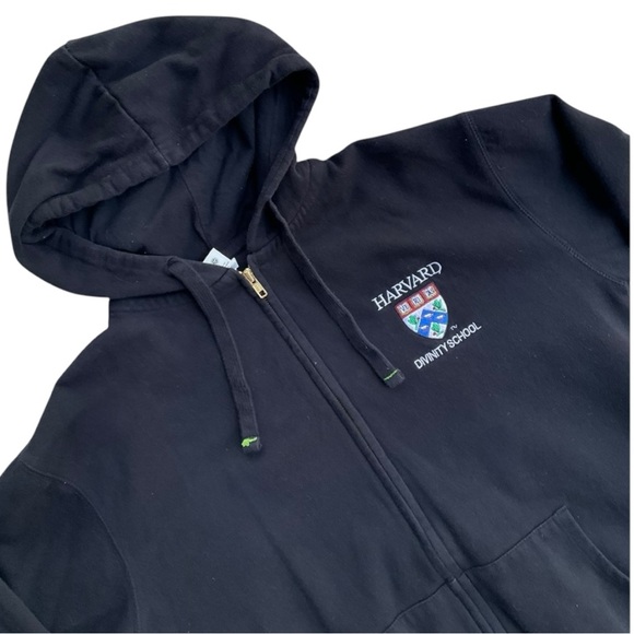 🎓 Harvard University Black Zip-Up Hoodie XL‎ - Picture 4 of 7